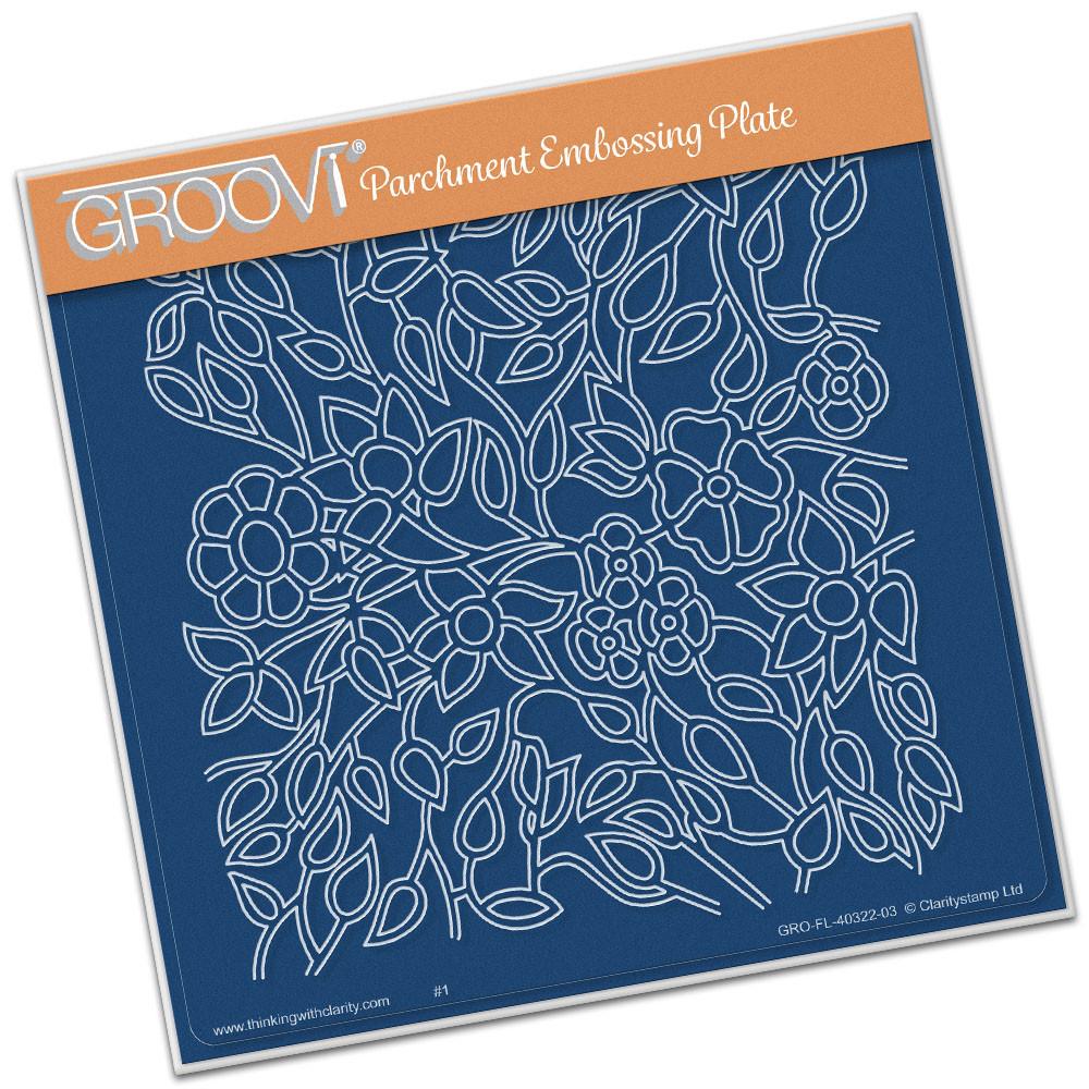 Groovi Flower Tangle Plate A5